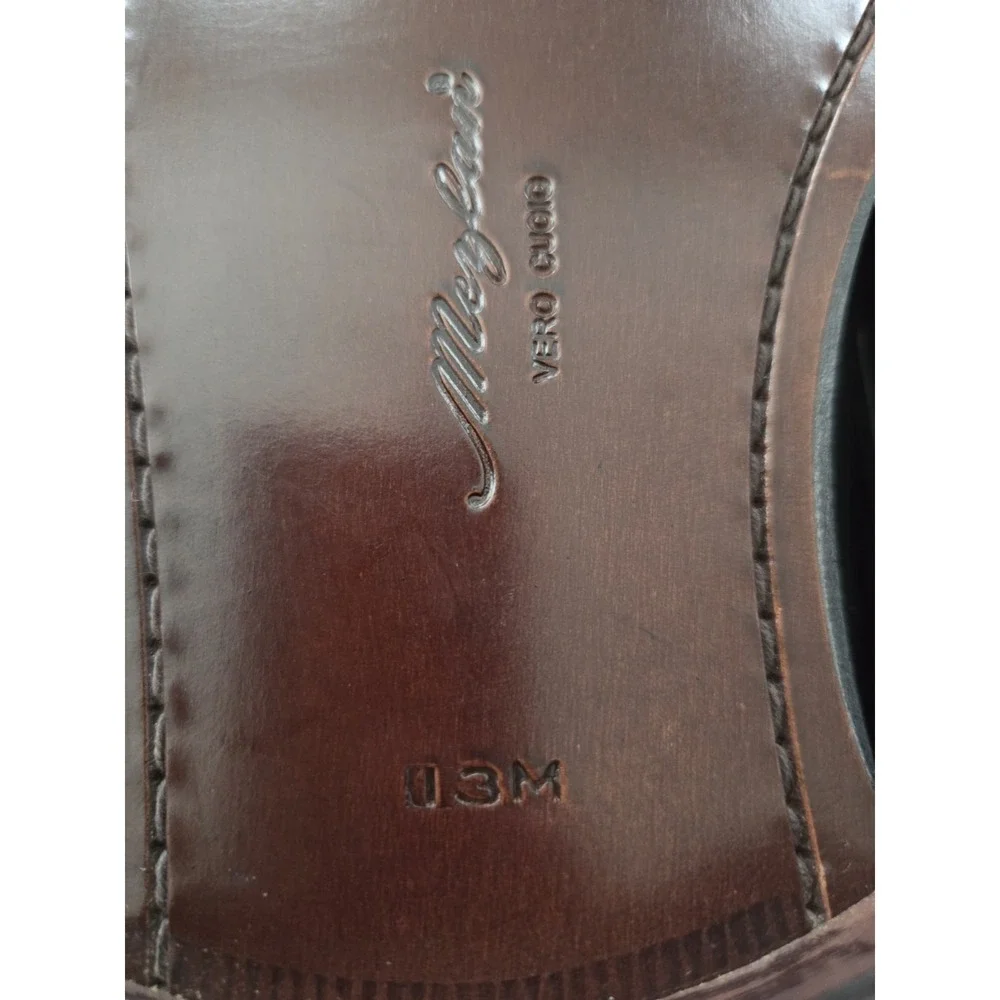 Mezlan Square Toe Derby Dress Shoes Men's 13m Made In Spain Black Old Money‎
